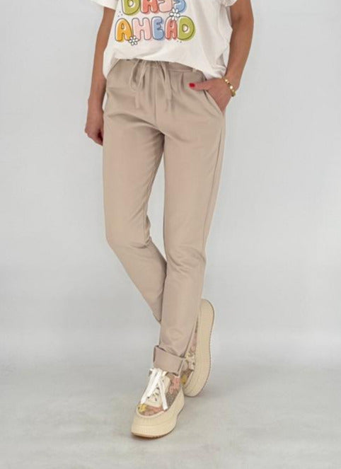 ESViViD Hose mit Umschlag, beige