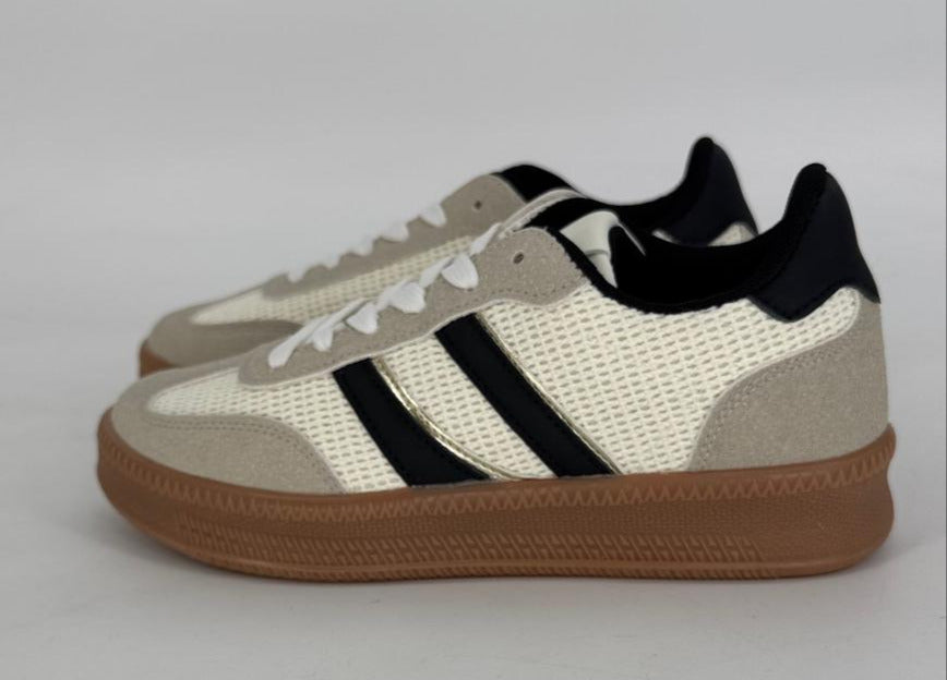 Sneaker creme/taupe 8-167