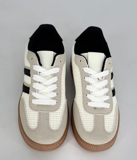 Sneaker creme/taupe 8-167