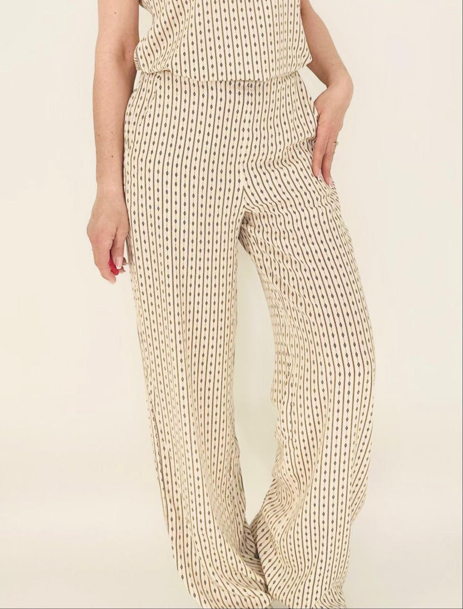 Sommer Hose "Gabriella" beige PC8221