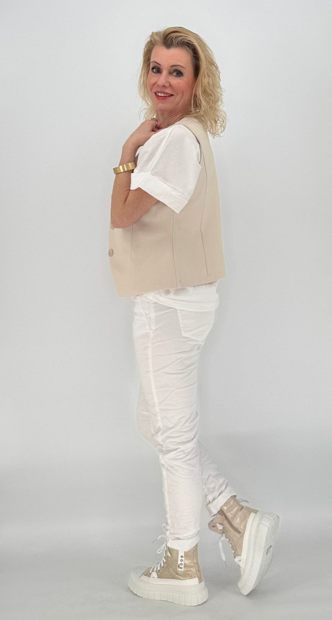Weste beige