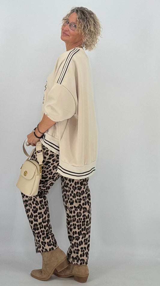 Leo Hose für die kalten Tage, beige leo