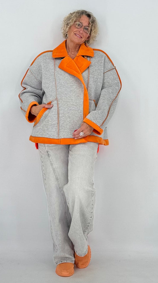 Jacke "City Style", orange, pink, braun, beige