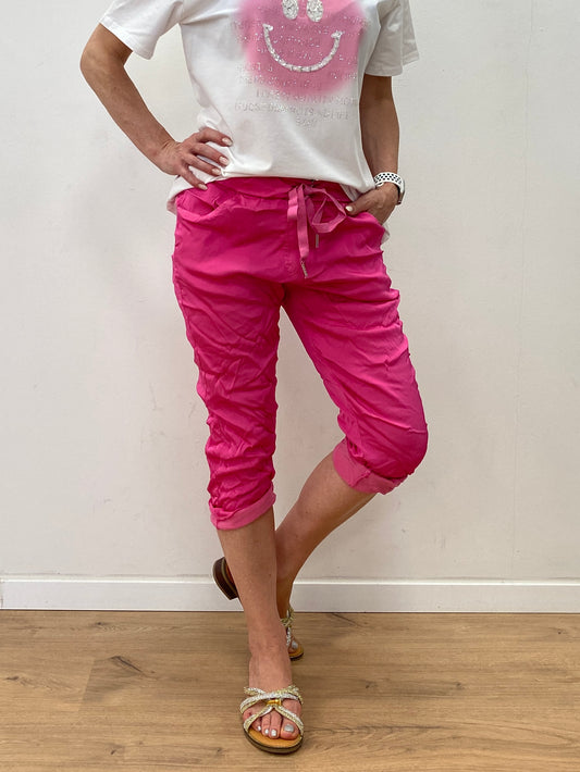 Capri-joggy "Summer" Pink