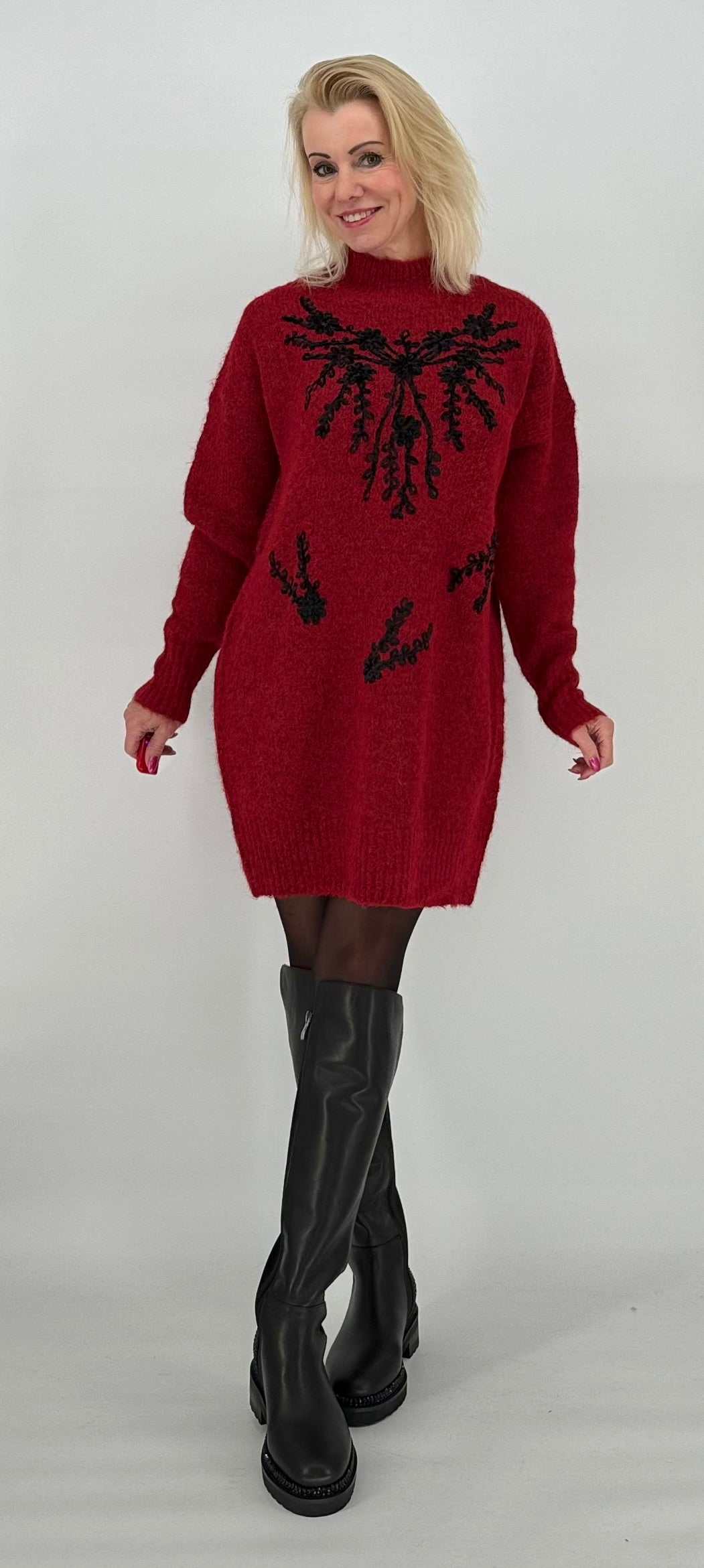 Pullover-Kleid Farbe im Sortiment