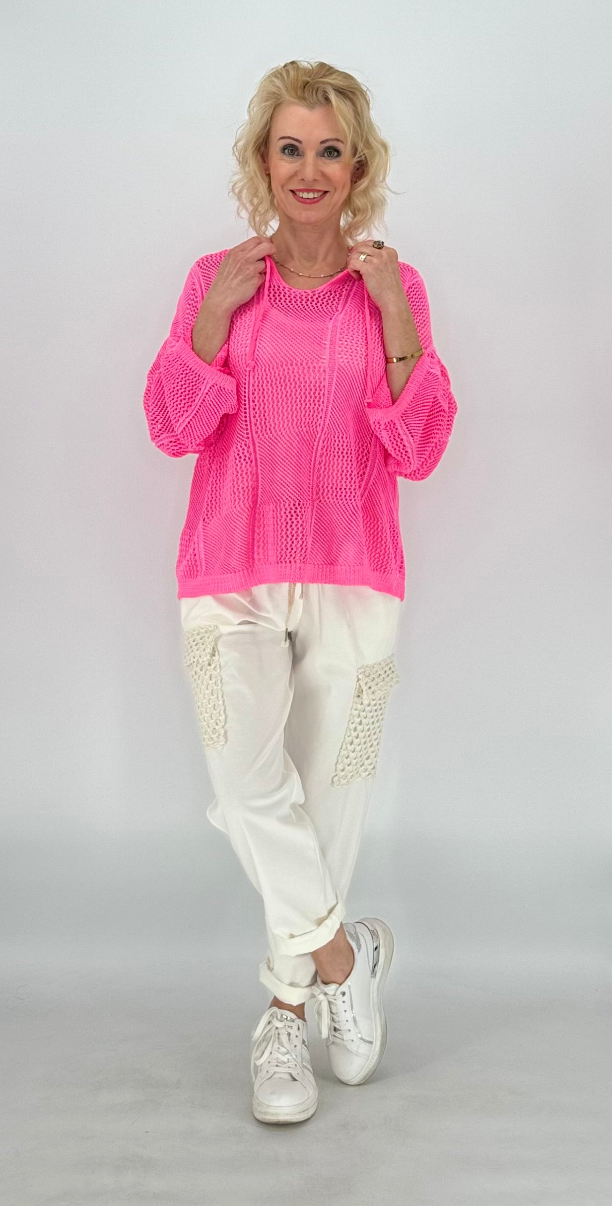 Netz Shirt in neonpink