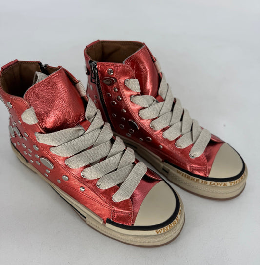 Sneaker Rebecca White YZ51-2B Metal Koralle