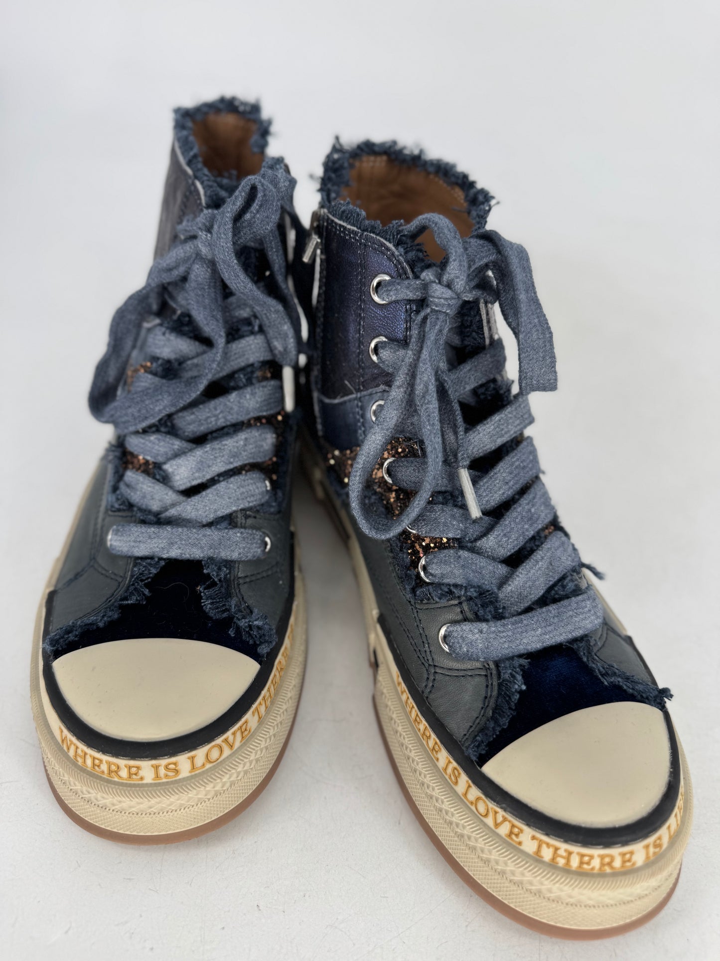 Sneaker Rebecca White Boots XY51-6 blau