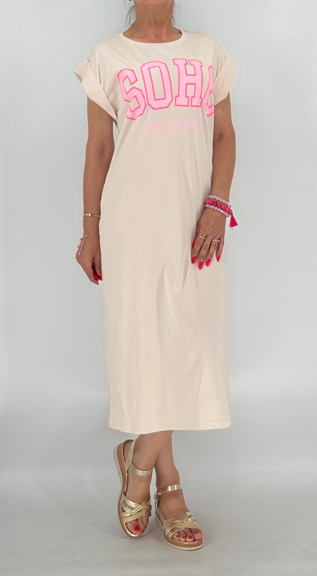 Langes Kleid SOHO, Beige