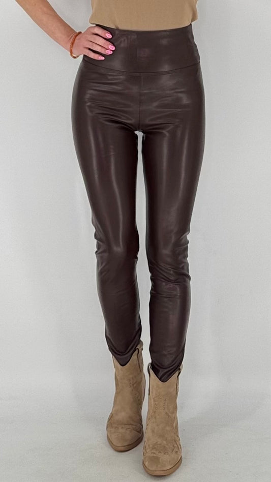 Leggings, beige, braun, schwarz