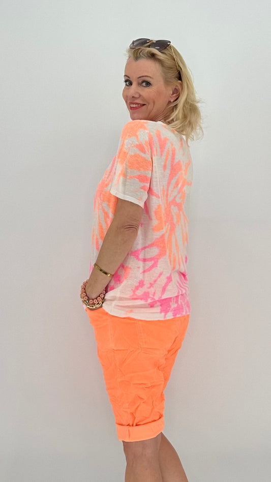 Shirt "Bunt Sommer", weiß