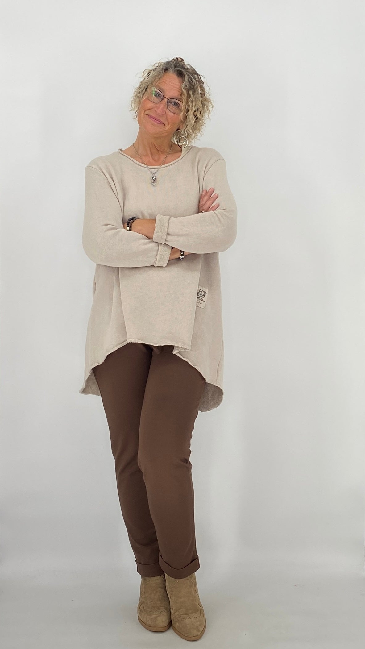 Sweatshirt "Natural", beige