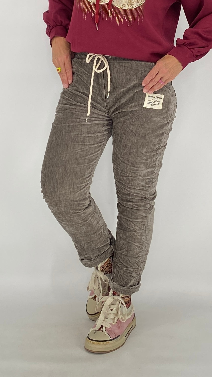 Jogpants Feincord/Velours