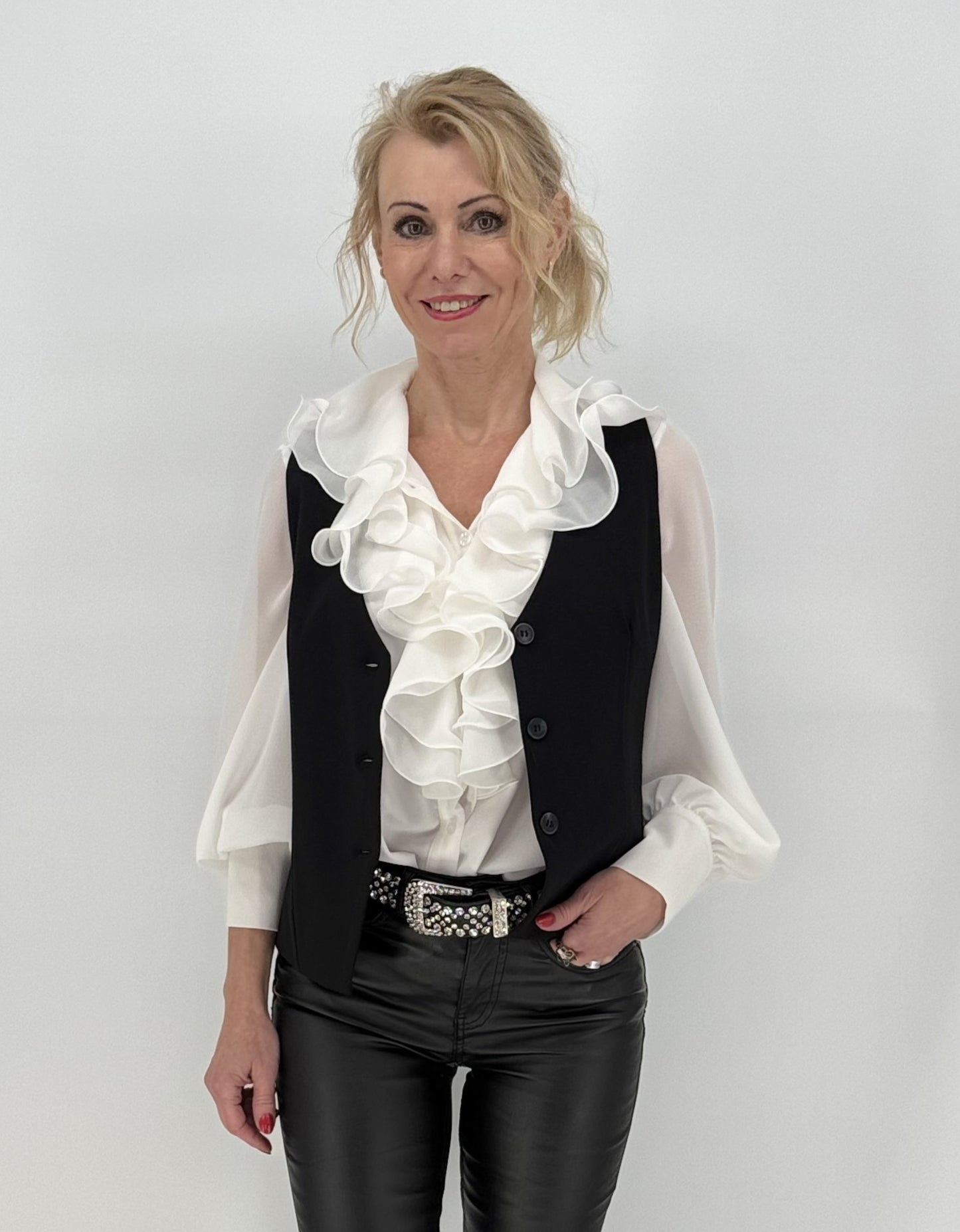 Weste schwarz