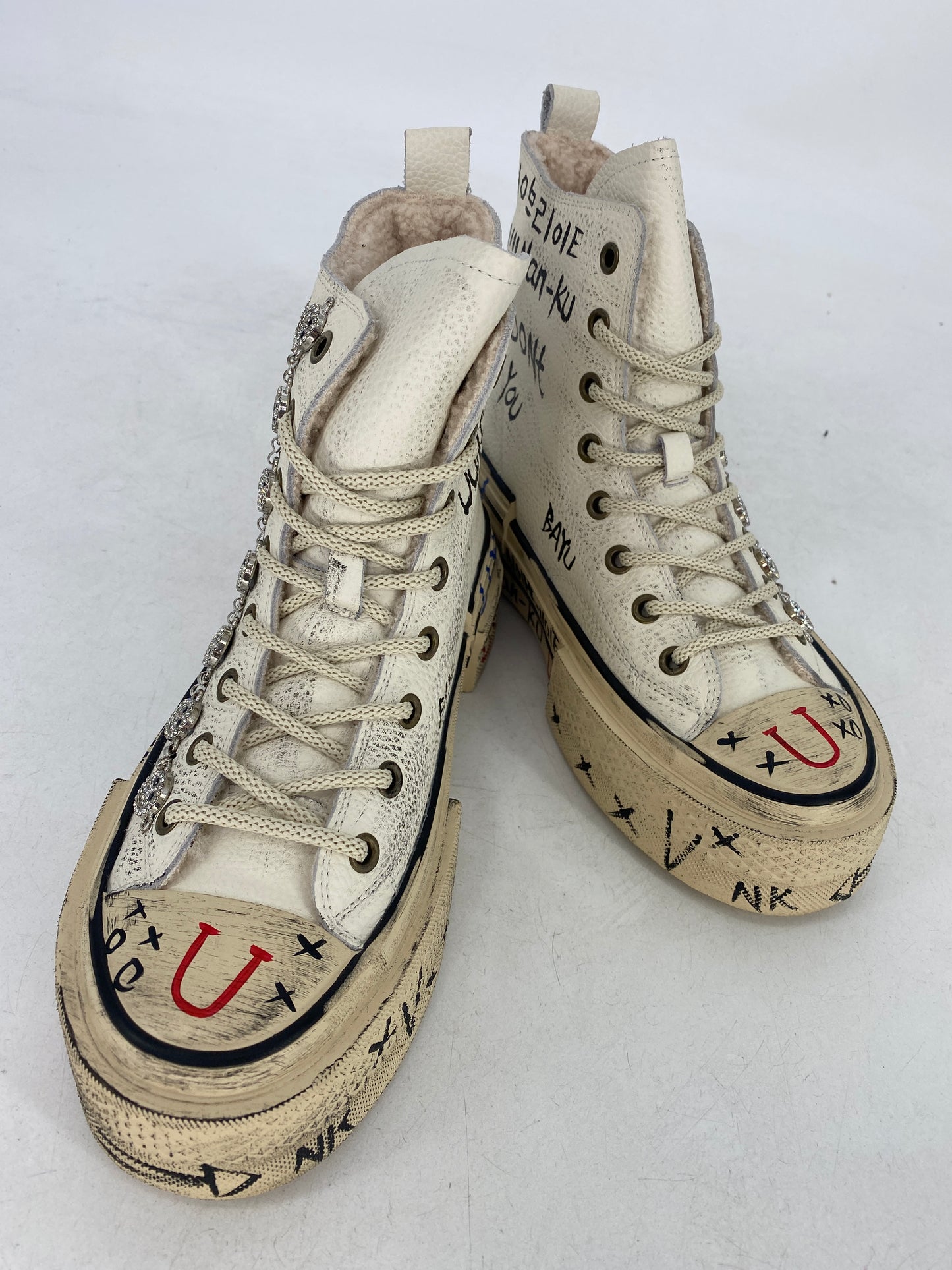 Sneaker NAN-KU DFD-02P-M mit Fell, weiß