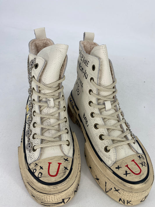 Sneaker NAN-KU DFD-02P-M mit Fell, weiß