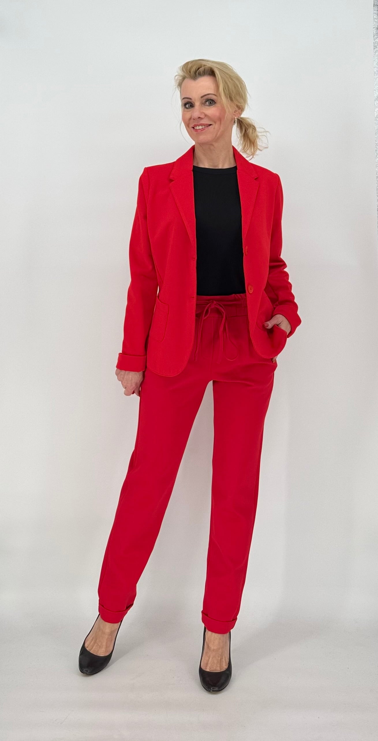 ESViViD Hose rot mit Umschlag