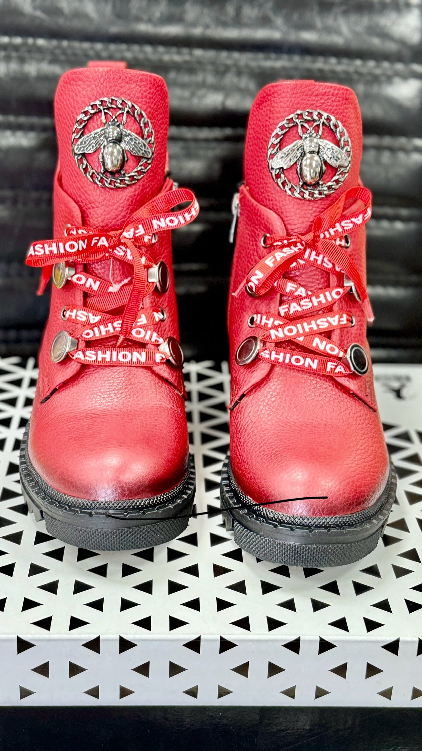 Boots 2go rot Leder 8031-501