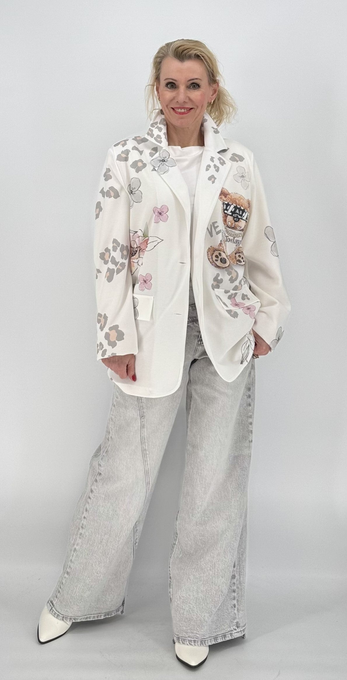 Blazer "Bären" creme