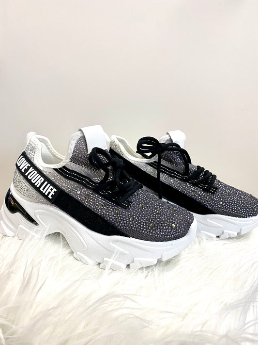 Sneaker Offwhite - Schwarz  8-90-BLACK