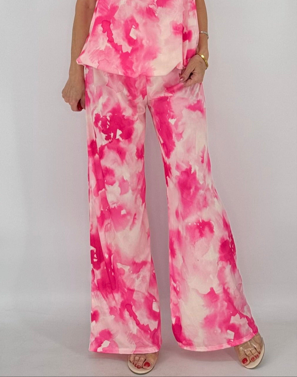 Top, pink gebatikt
