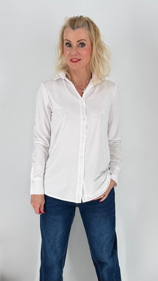 Bluse ESViViD Jersey weiß