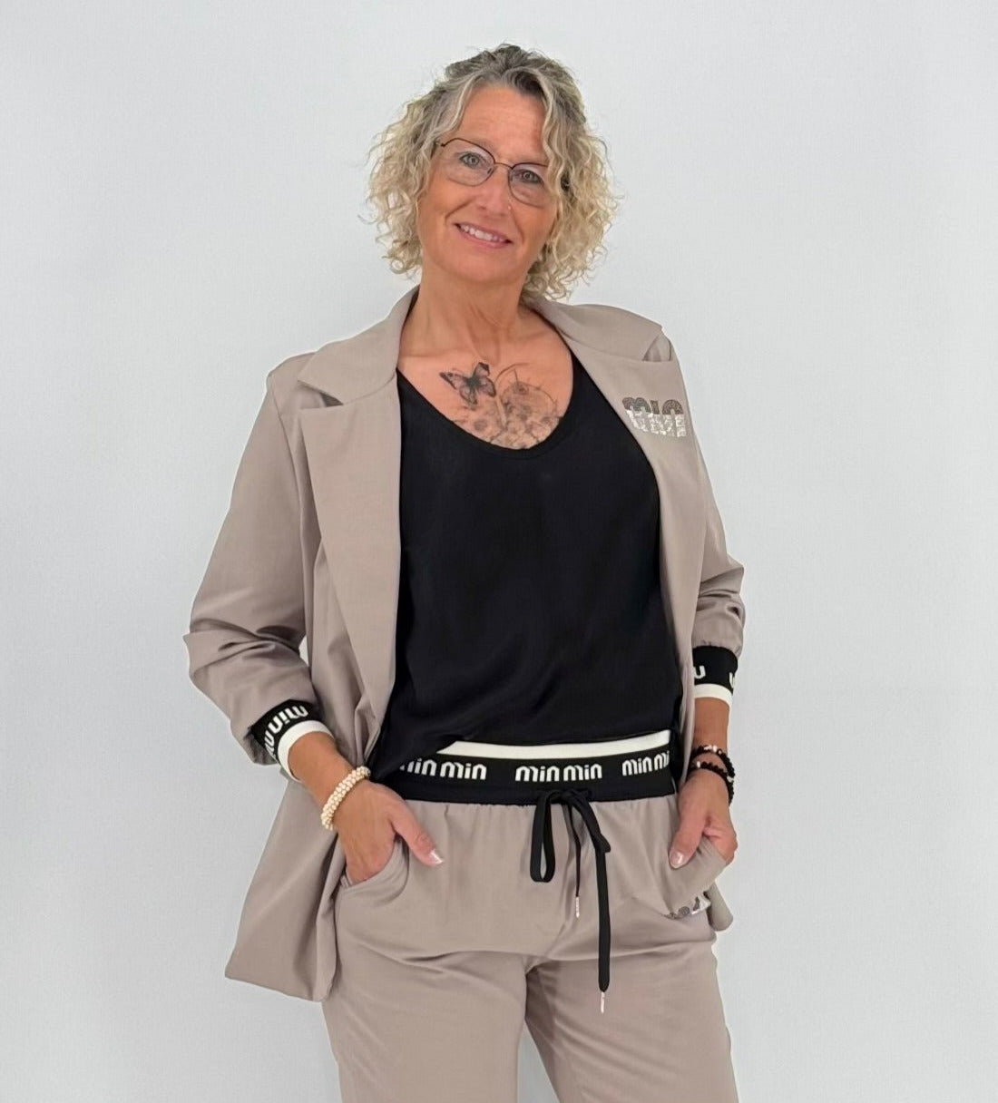 Blazer "MIN", taupe