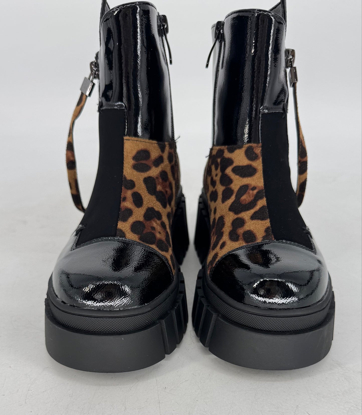 Boots schwarz/Leo lack A-916