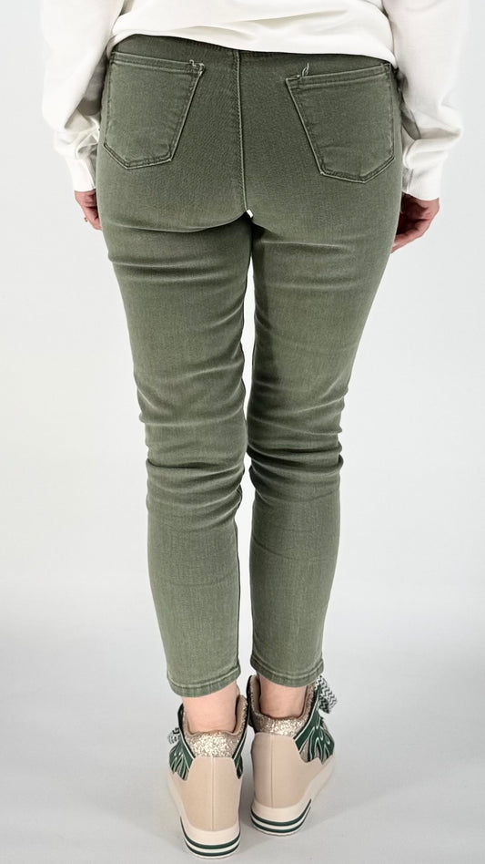 Jeans Hose Slim grün