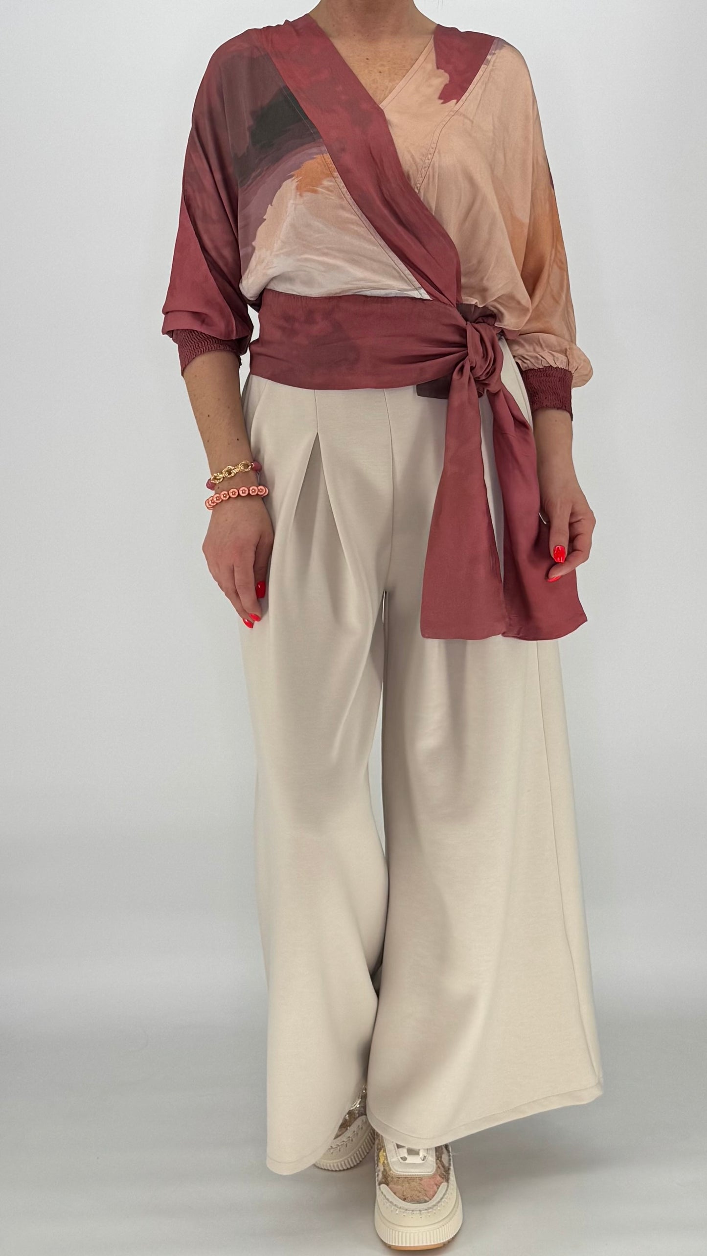 Bluse NÜ Berry Red Mix 8306-40