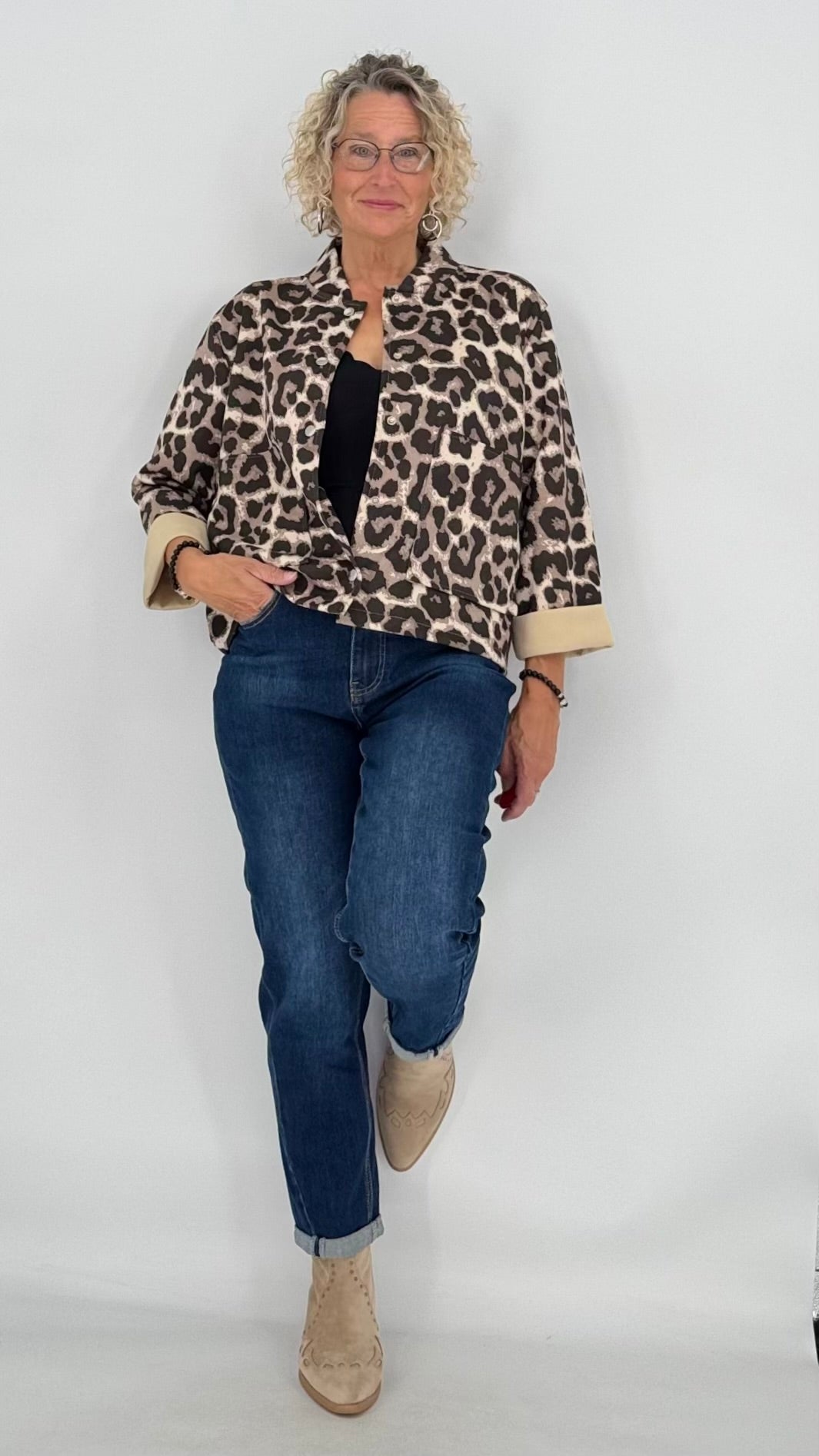 Jeans Hose mit kleinen Umschlag