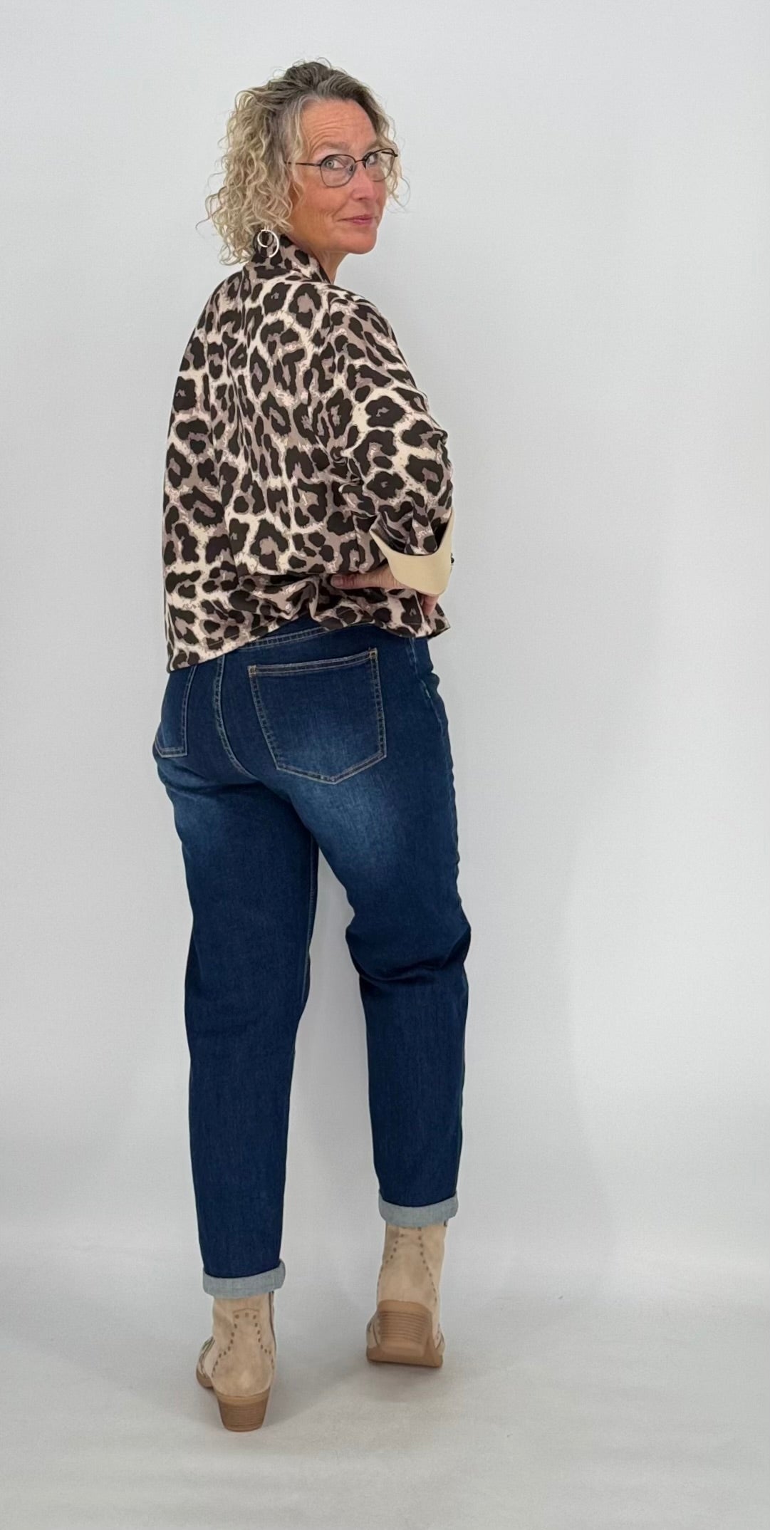 Jeans Hose mit kleinen Umschlag