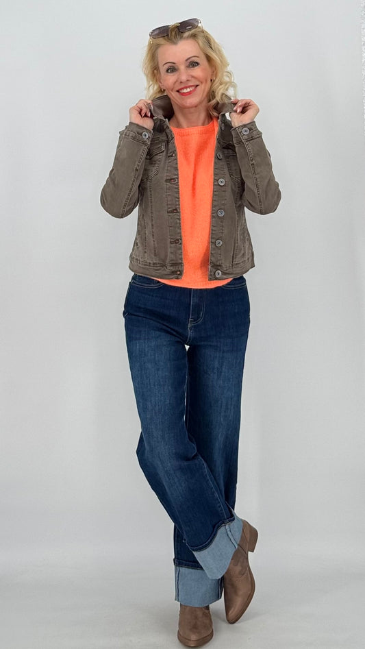 Jeans Hose mit Umschlag