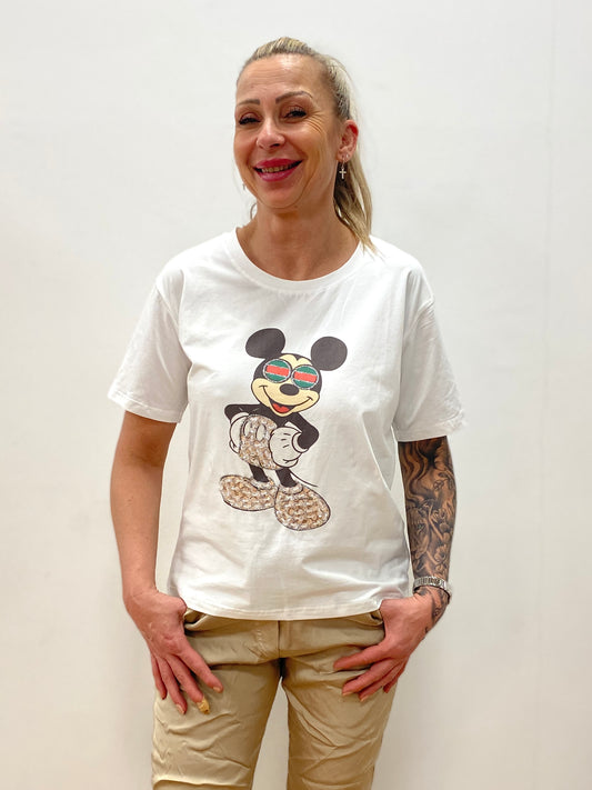 T-Shirt weiß Micky Maus