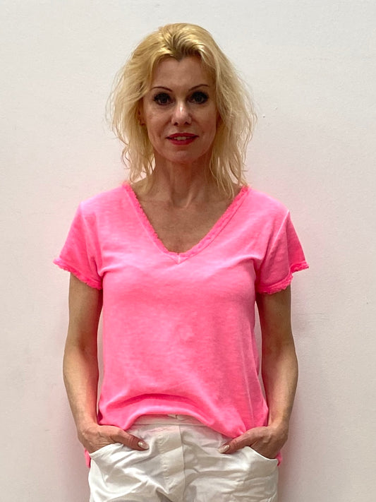 T-Shirt pink 100% Baumwolle