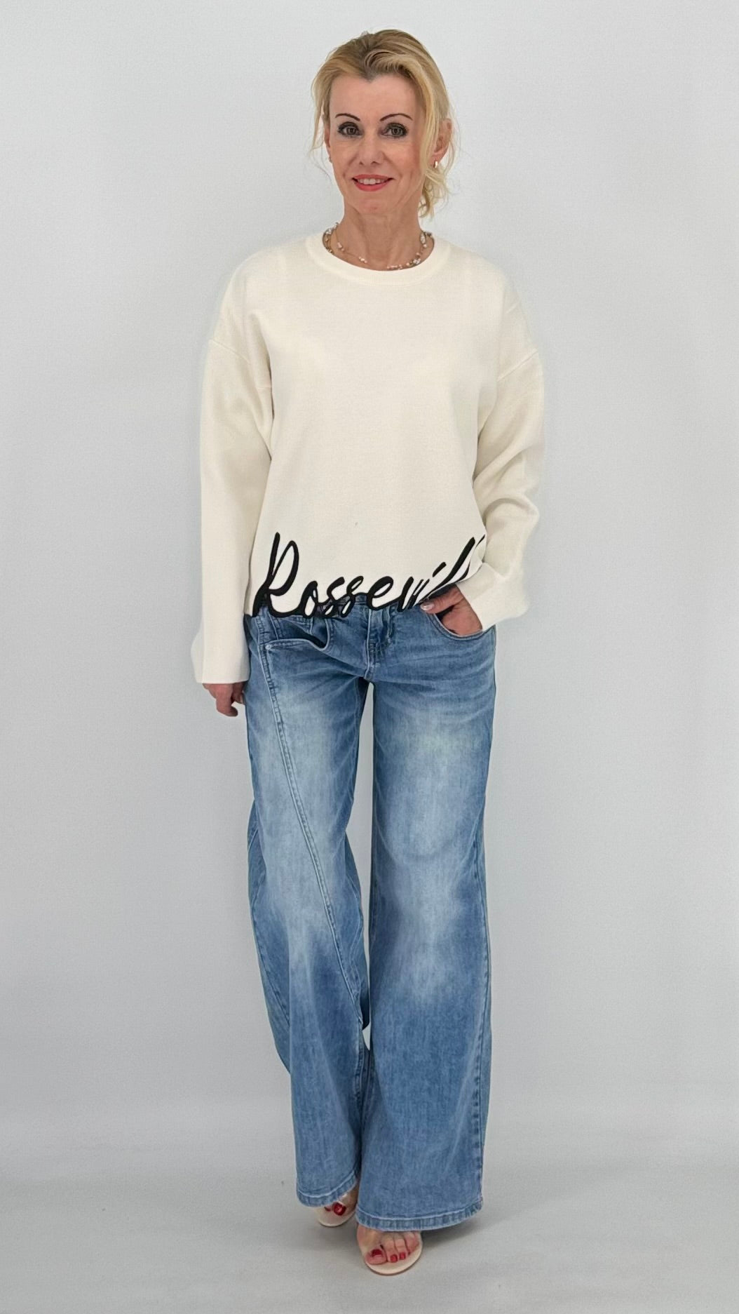 Pullover "Rosseville", weiß