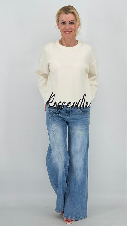 Pullover "Rosseville", weiß