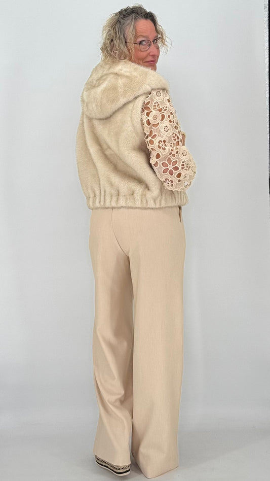 Fellweste "Champagne"