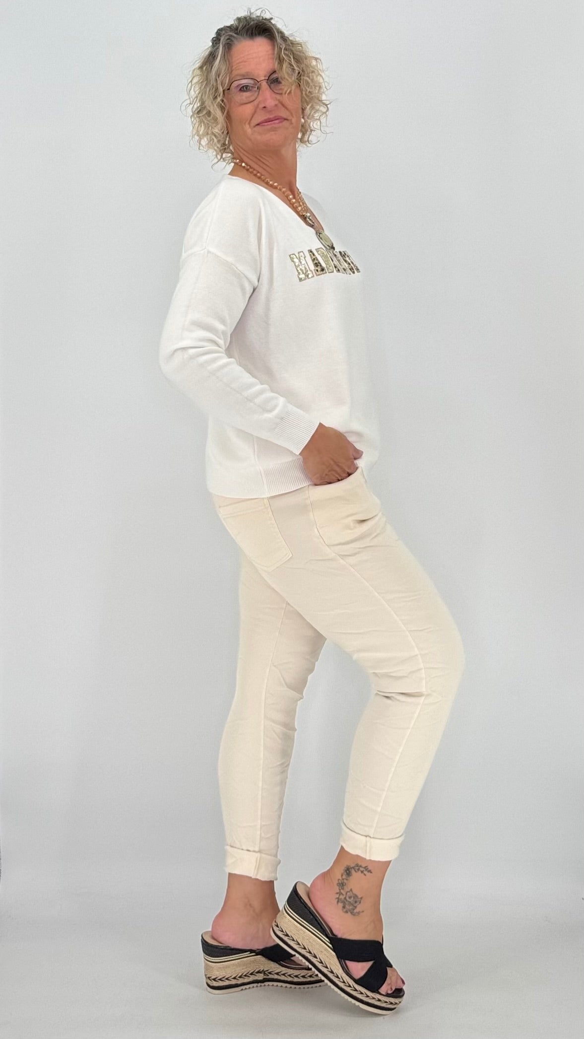 Jogpants, beige
