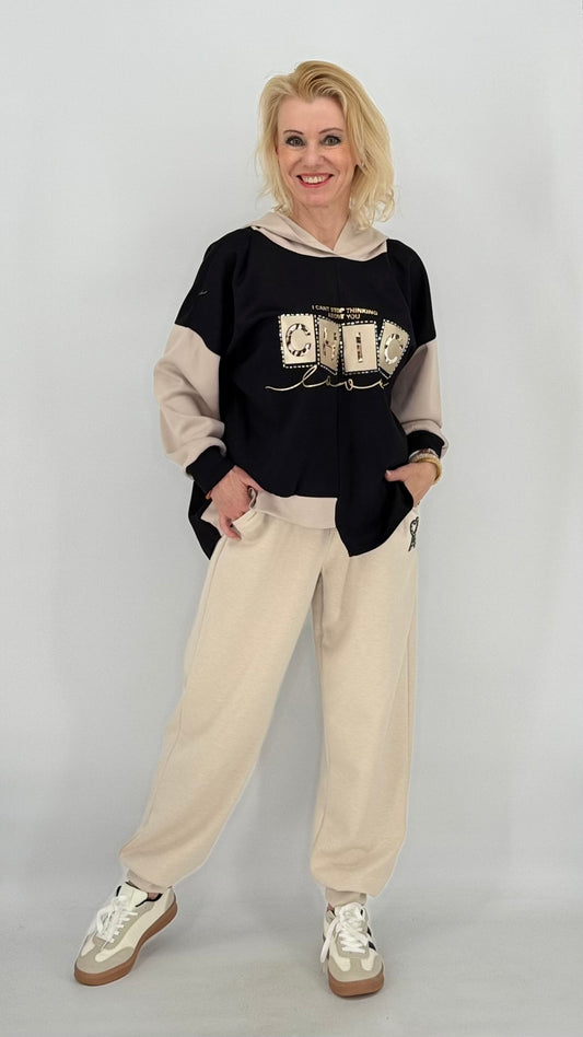 Jogpants Hose, creme