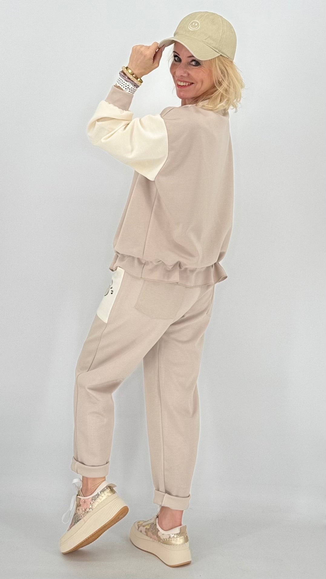 Jacke, Beige/Creme "min"