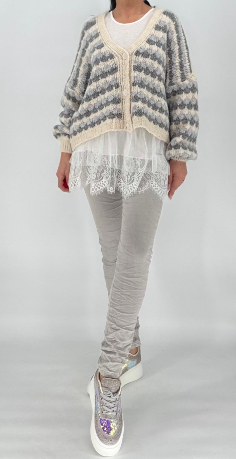 Long Top mit Rüschen Evai n 3 Farben