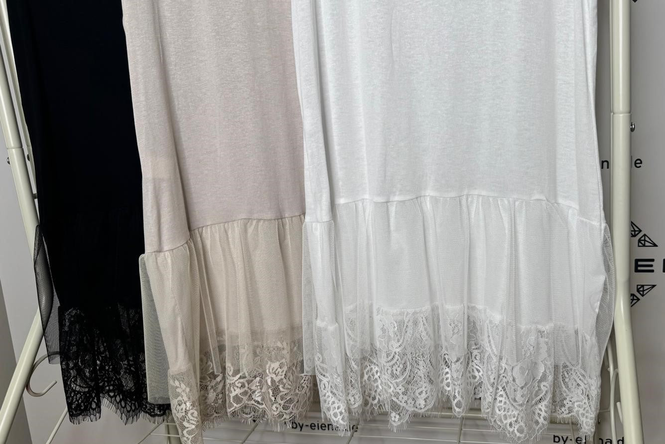 Long Top mit Rüschen Evai n 3 Farben