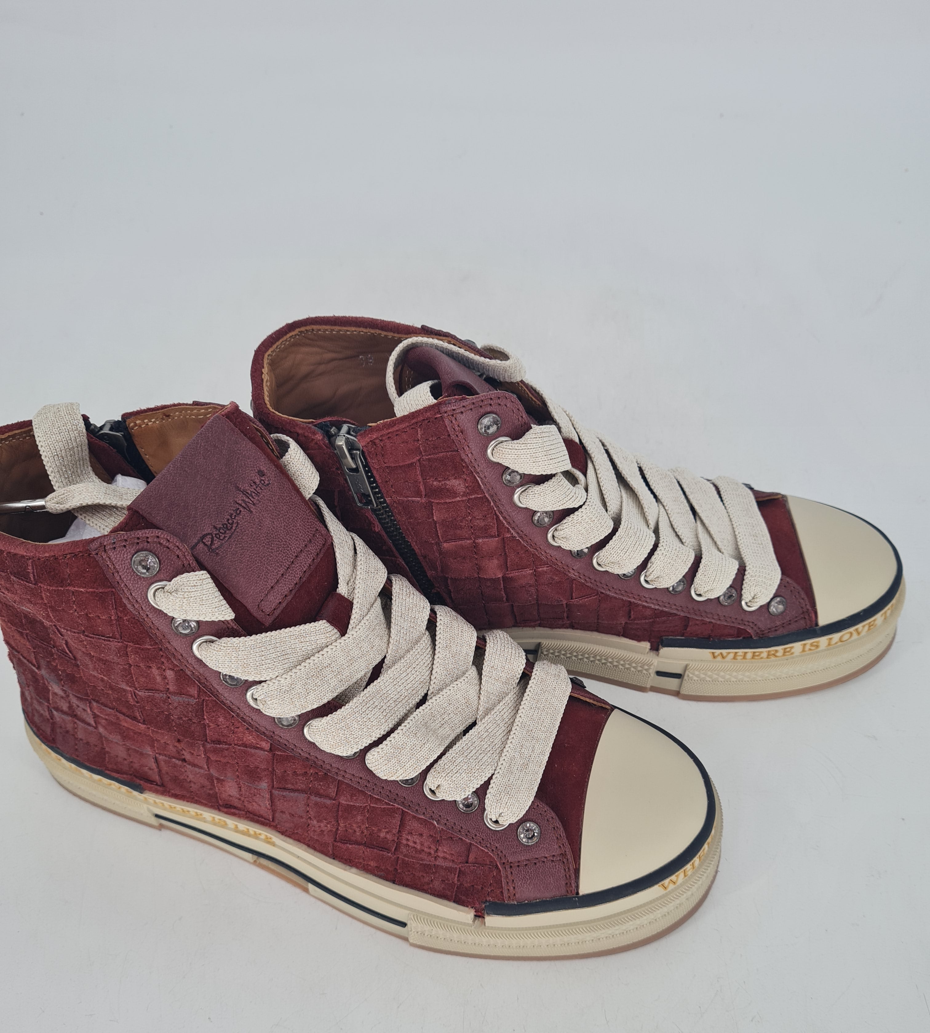 Sneaker Rebecca White YZ51-4 bordo