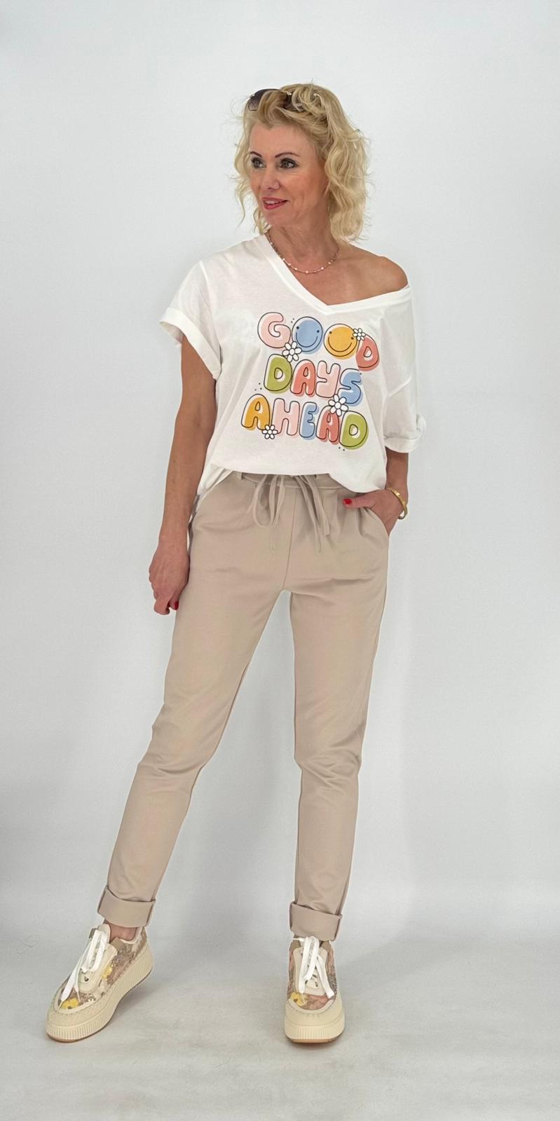 ESViViD Hose mit Umschlag, beige