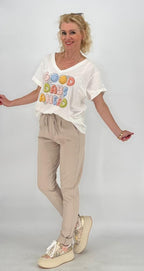 ESViViD Hose mit Umschlag, beige