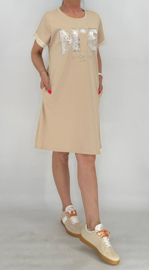 Kleid "N5", beige
