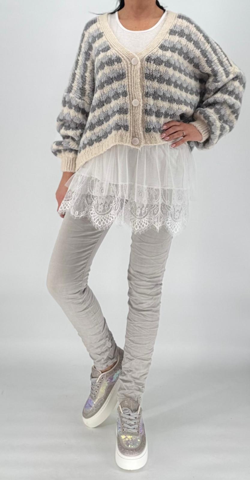 Long Top mit Rüschen Evai n 3 Farben