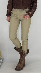 Lederimitat Hose ESViViD, braun, beige, schwarz