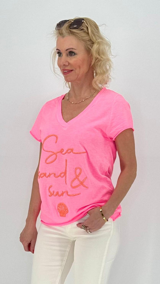 T-Shirt ESViViD "Sun", pink